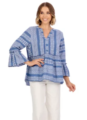 Callaway Jacquard Top - Blue