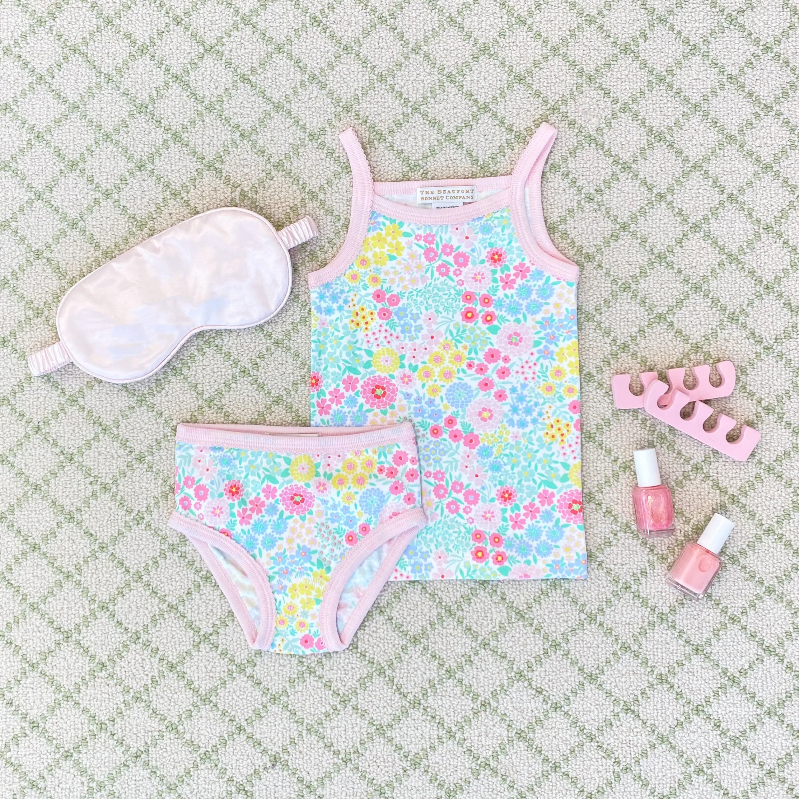 Caroline Camisole - Merry Little Meadow with Palm Beach Pink