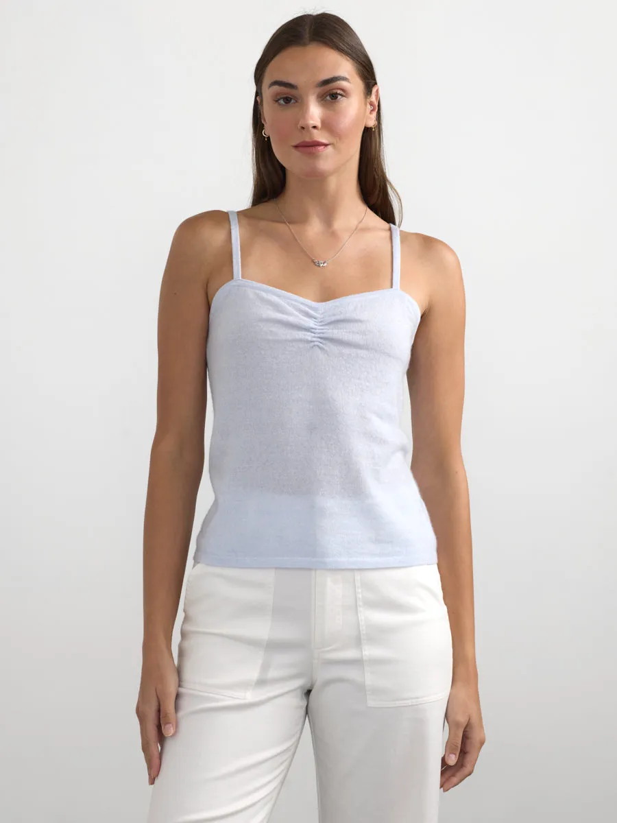 CASHMERE-LINEN CAMI