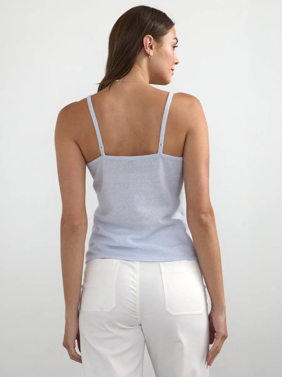 CASHMERE-LINEN CAMI