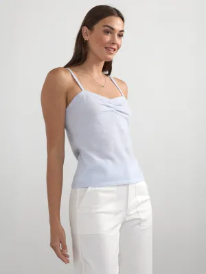 CASHMERE-LINEN CAMI