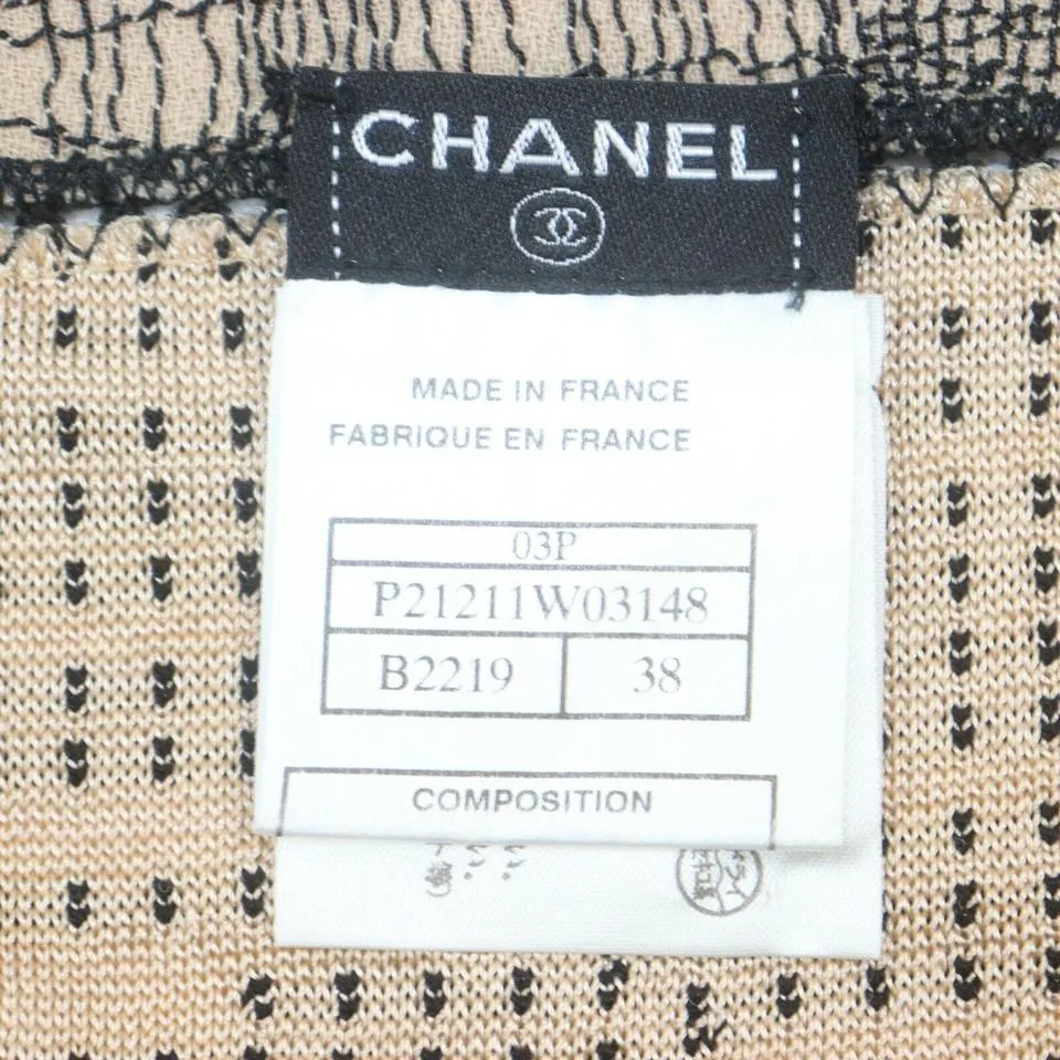 Chanel  Medium P21211W03148 Beige Camisole Tank Top Blouse Shirt 862231