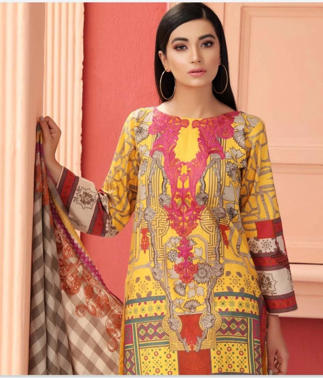 Charizma Khaddar/Embroidered Shawl