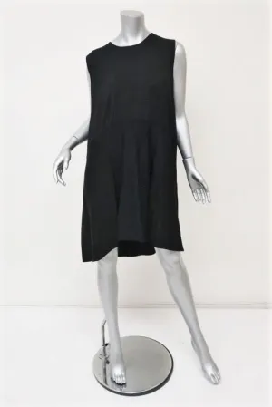 Co Oversize Sleeveless Dress Black Cotton Size Extra Small/Small NEW