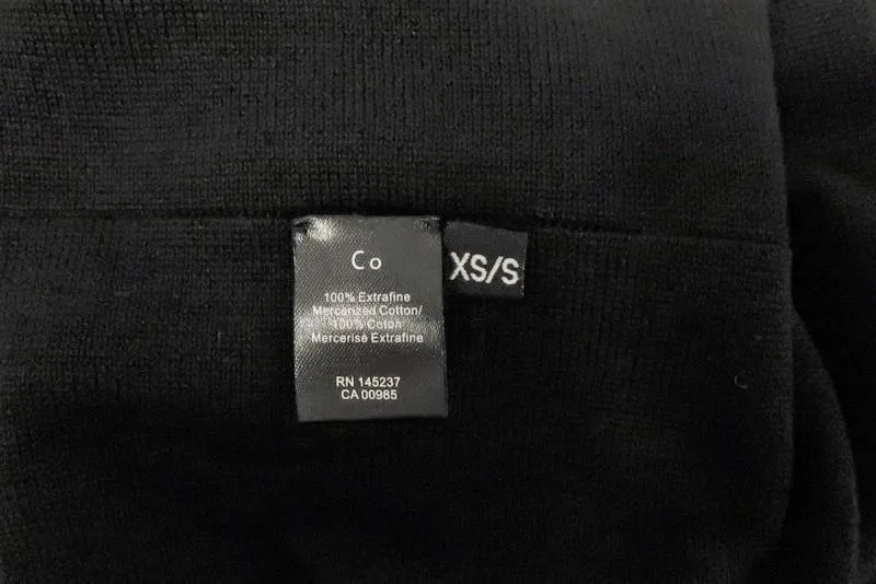 Co Oversize Sleeveless Dress Black Cotton Size Extra Small/Small NEW