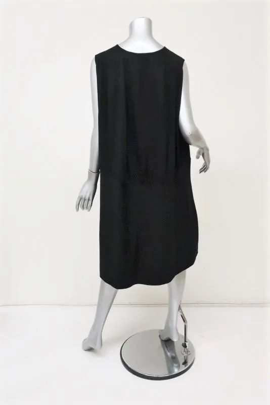 Co Oversize Sleeveless Dress Black Cotton Size Extra Small/Small NEW