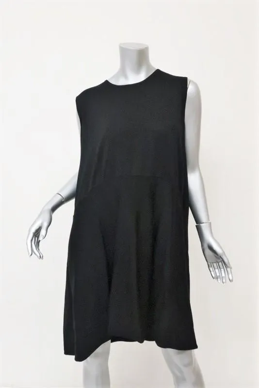 Co Oversize Sleeveless Dress Black Cotton Size Extra Small/Small NEW