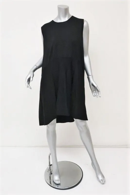 Co Oversize Sleeveless Dress Black Cotton Size Extra Small/Small NEW