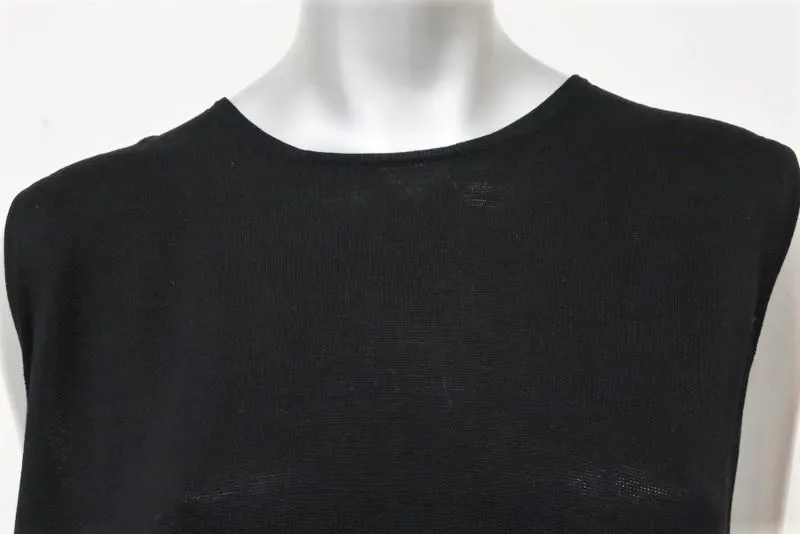 Co Oversize Sleeveless Dress Black Cotton Size Extra Small/Small NEW