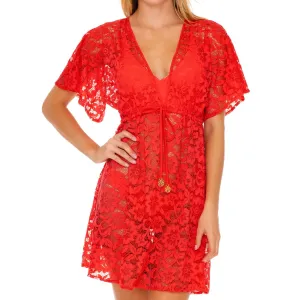 CORAZON DE SEDA - Deep V Basic Short Tunic