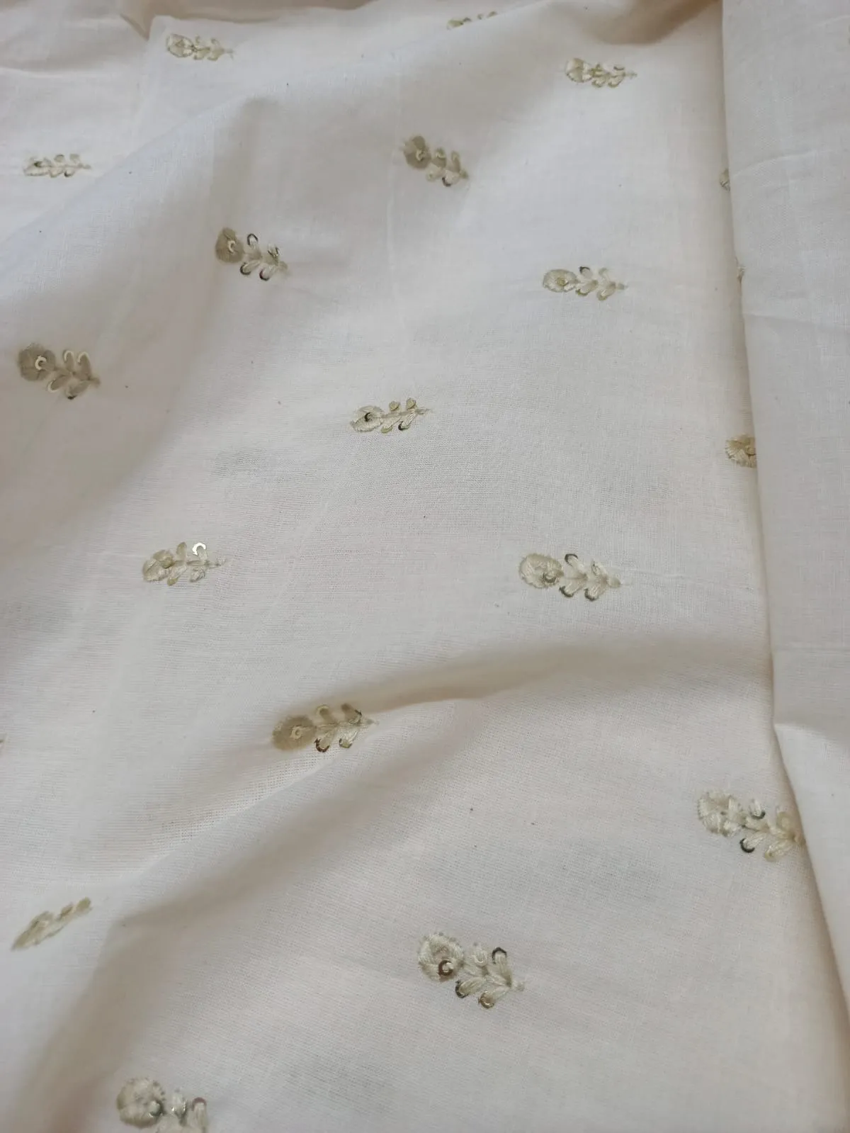 Cotton Embroidered Fabric