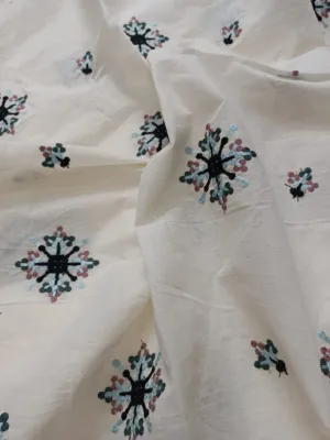 Cotton Embroidered Fabric