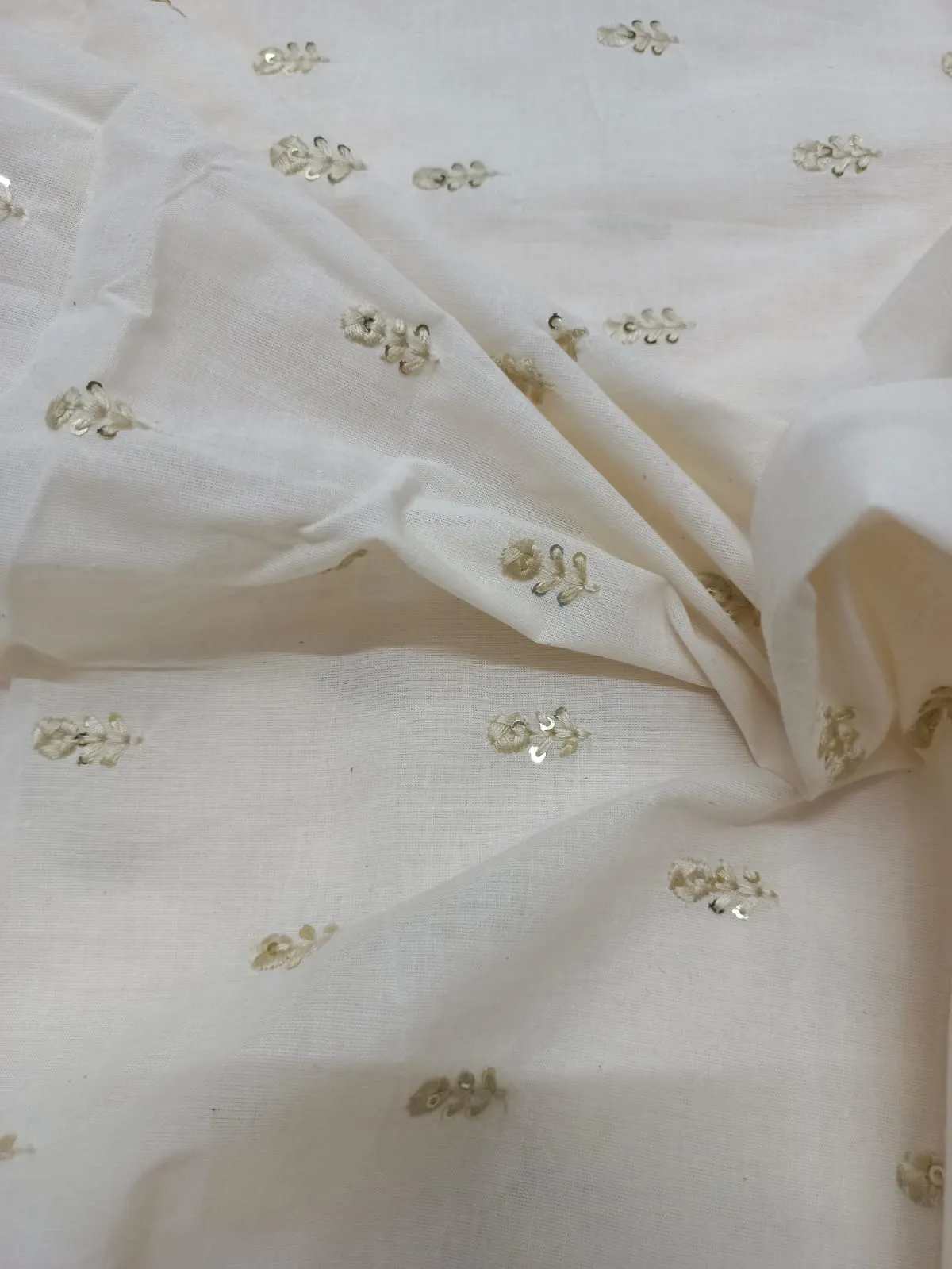 Cotton Embroidered Fabric