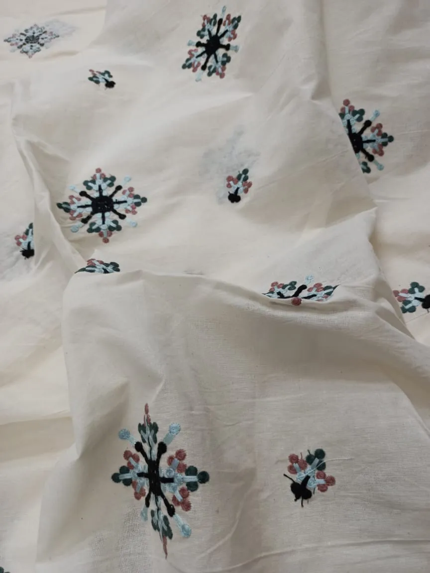Cotton Embroidered Fabric