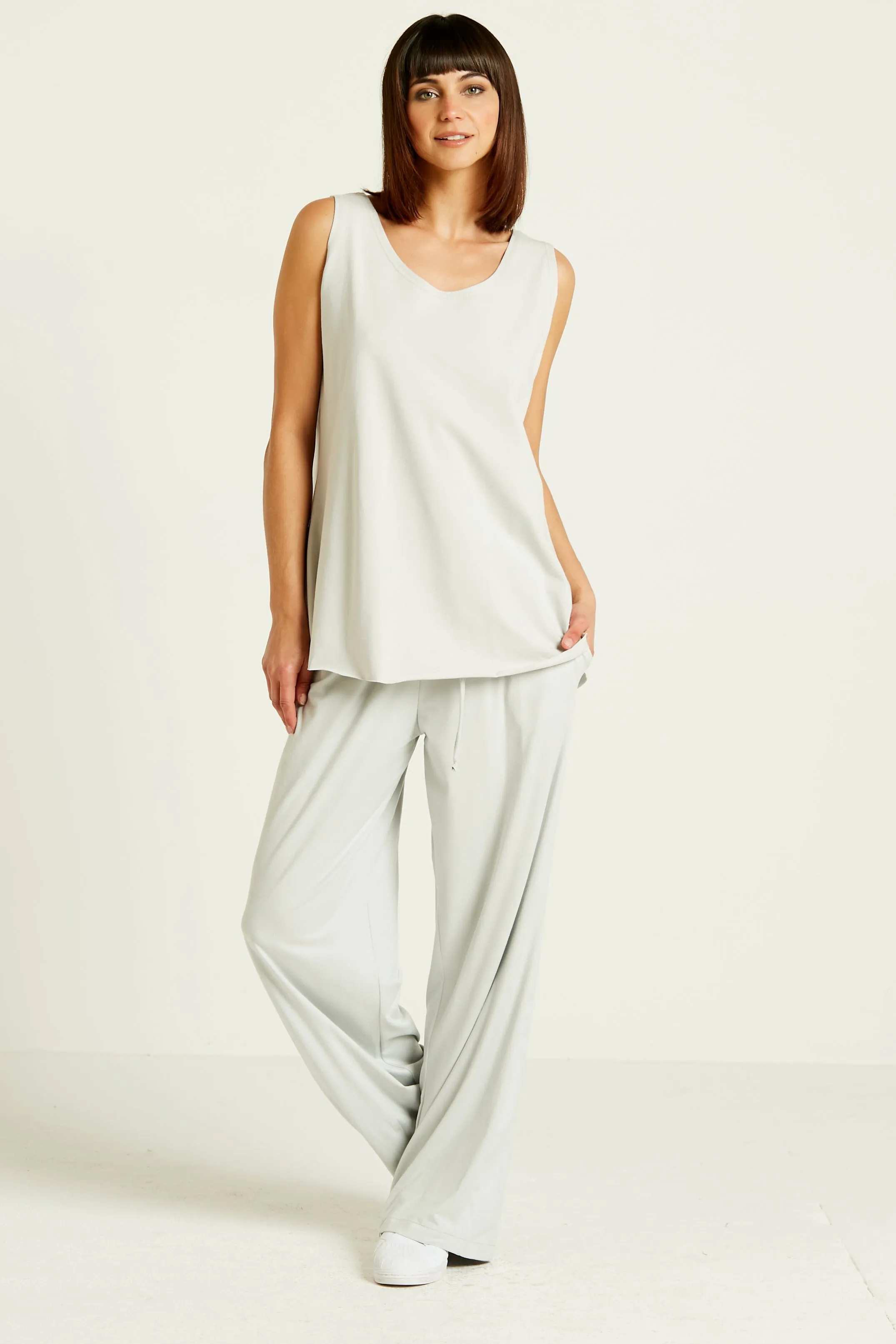 Cotton Lycra Shirttail Tank