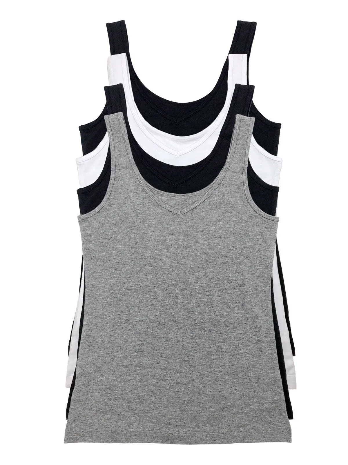 Cotton Modal Reversible Tank Top 4-Pack