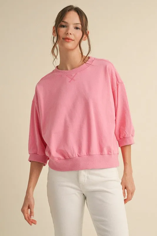 Cotton Pink Sweatshirt