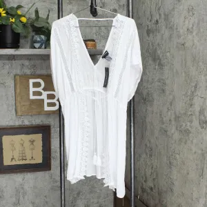 Cover 2 Cover Women's Trimmed Tie-Front Cover Up 76928824