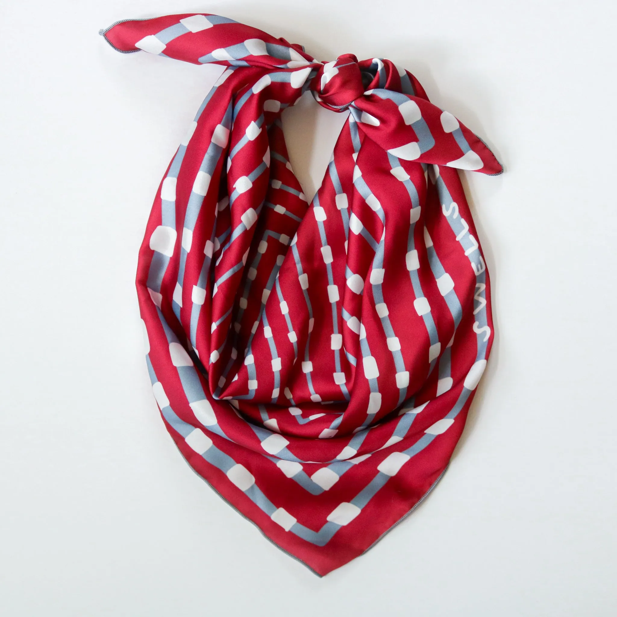 Crimson   Grey Gameday Scarf