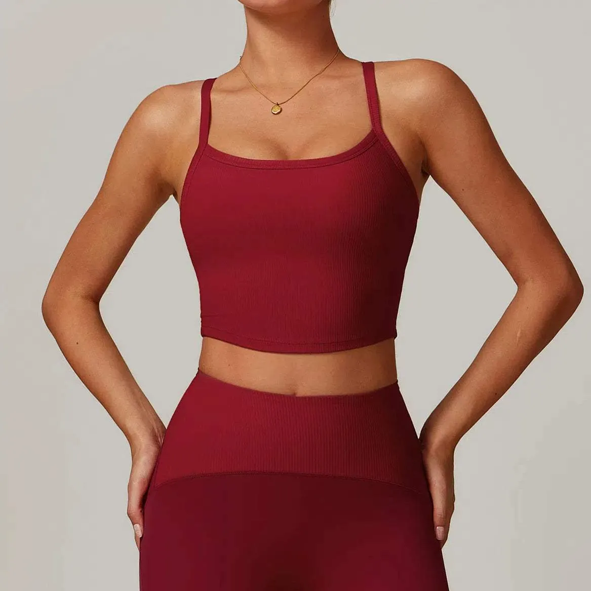 Crop Workout Tank Tops Camisole