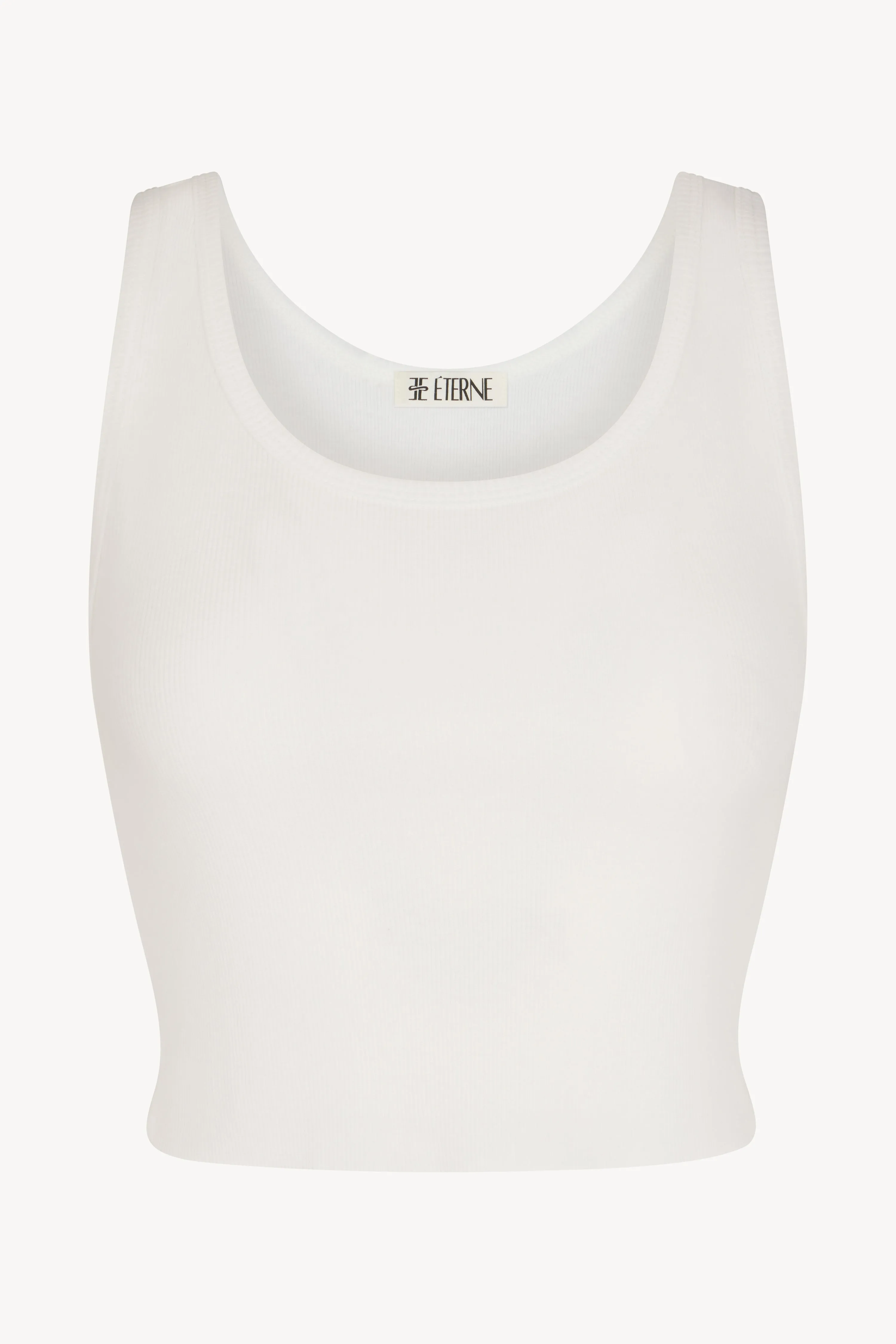 Cropped Scoop Neck Tank
