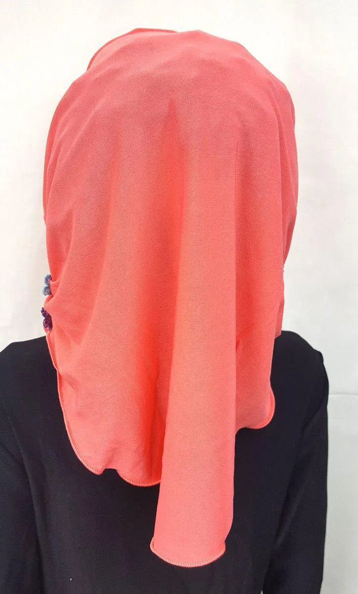 Crystal Hemp Toddler Kids Children Hijab Islamic Scarf Shawls -9397