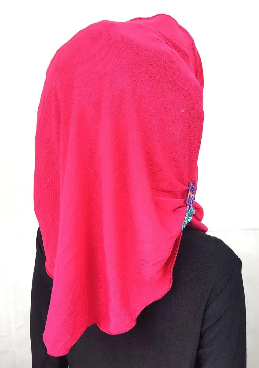 Crystal Hemp Toddler Kids Children Hijab Islamic Scarf Shawls -9397