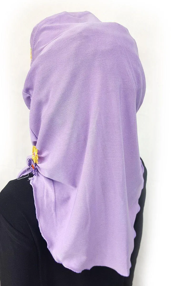 Crystal Hemp Toddler Kids Children Hijab Islamic Scarf Shawls -9397