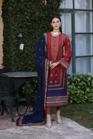 D2 - Winter Luxury Shawls 23 Noor by Sadia Asad