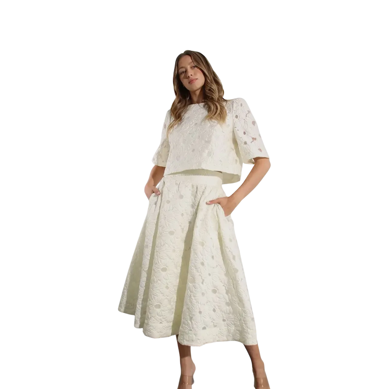 Daisy Embroidered Set