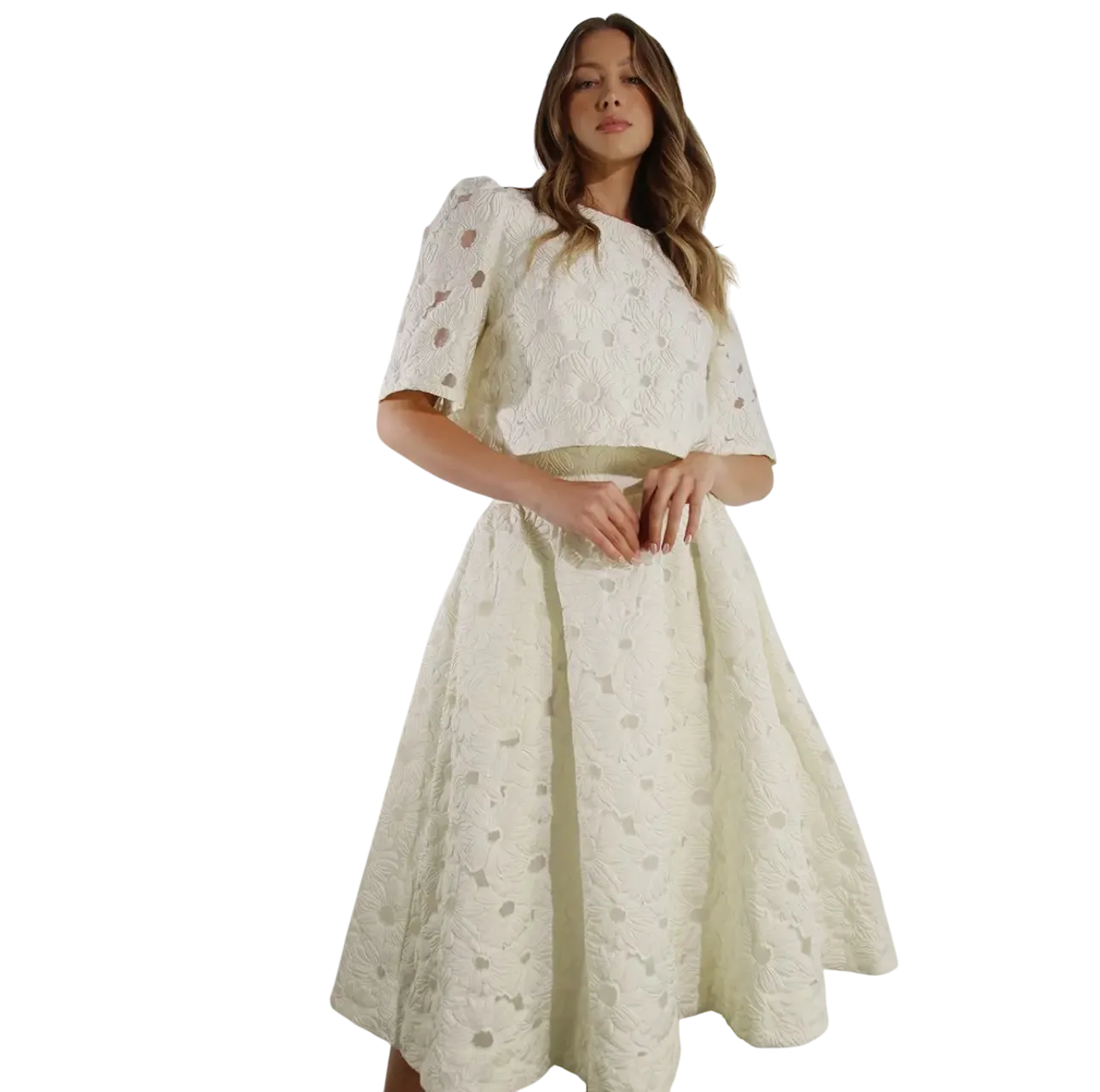 Daisy Embroidered Set