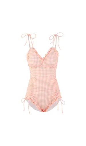 Dava Drawstring One-Piece Swimsuit