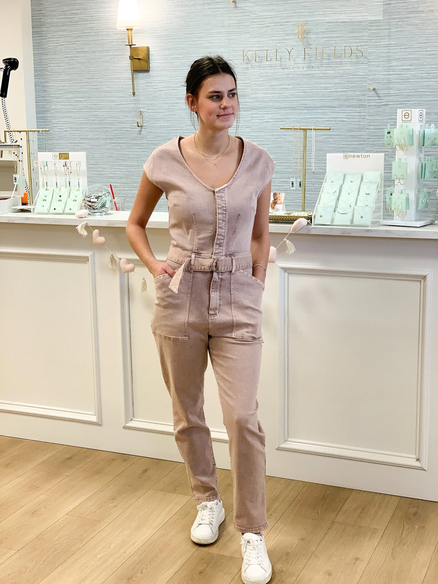Dear John | Nicole Denim Jumpsuit {Rose Dust}