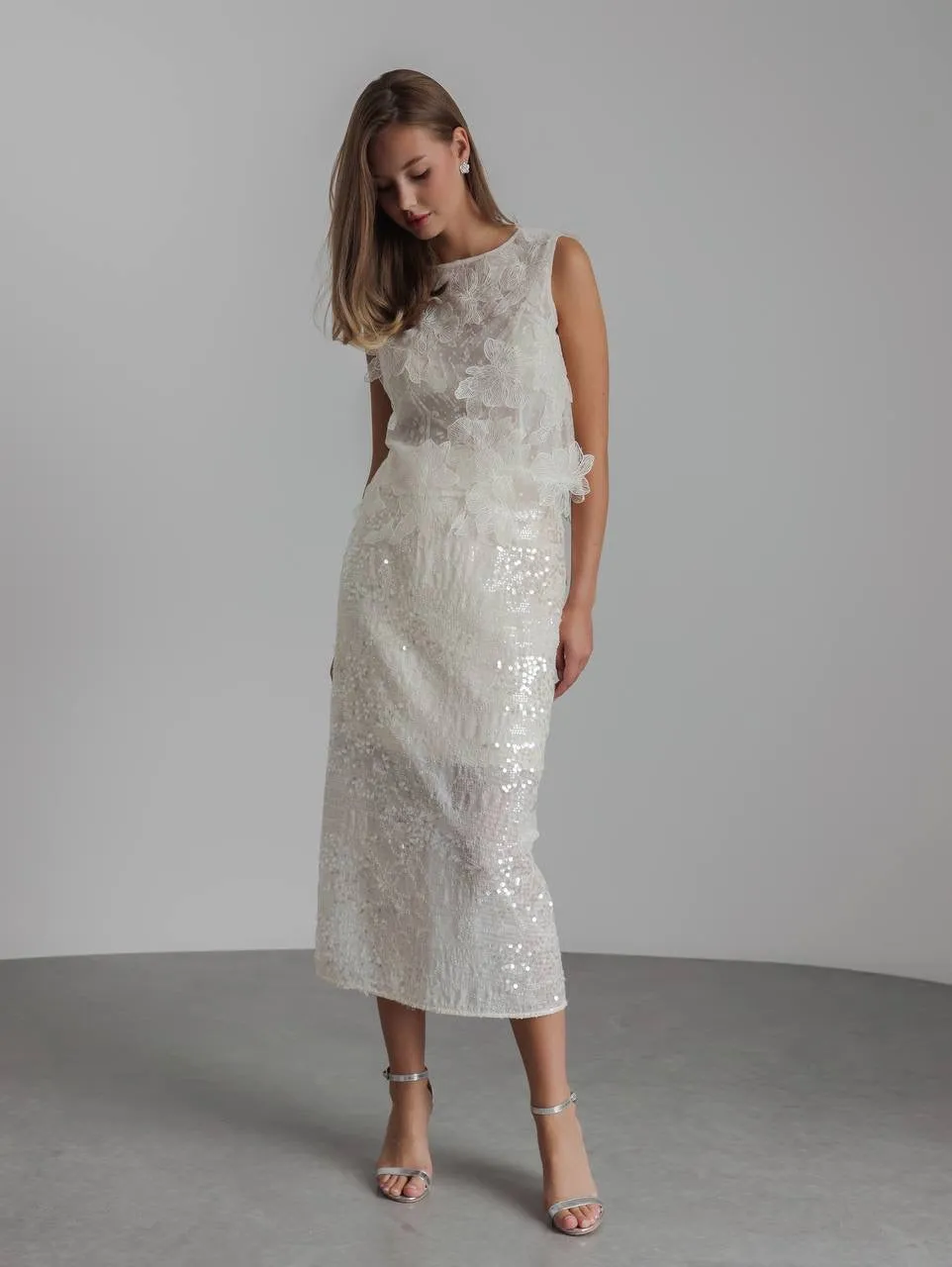 Delicately Embroidered Lace Blouse