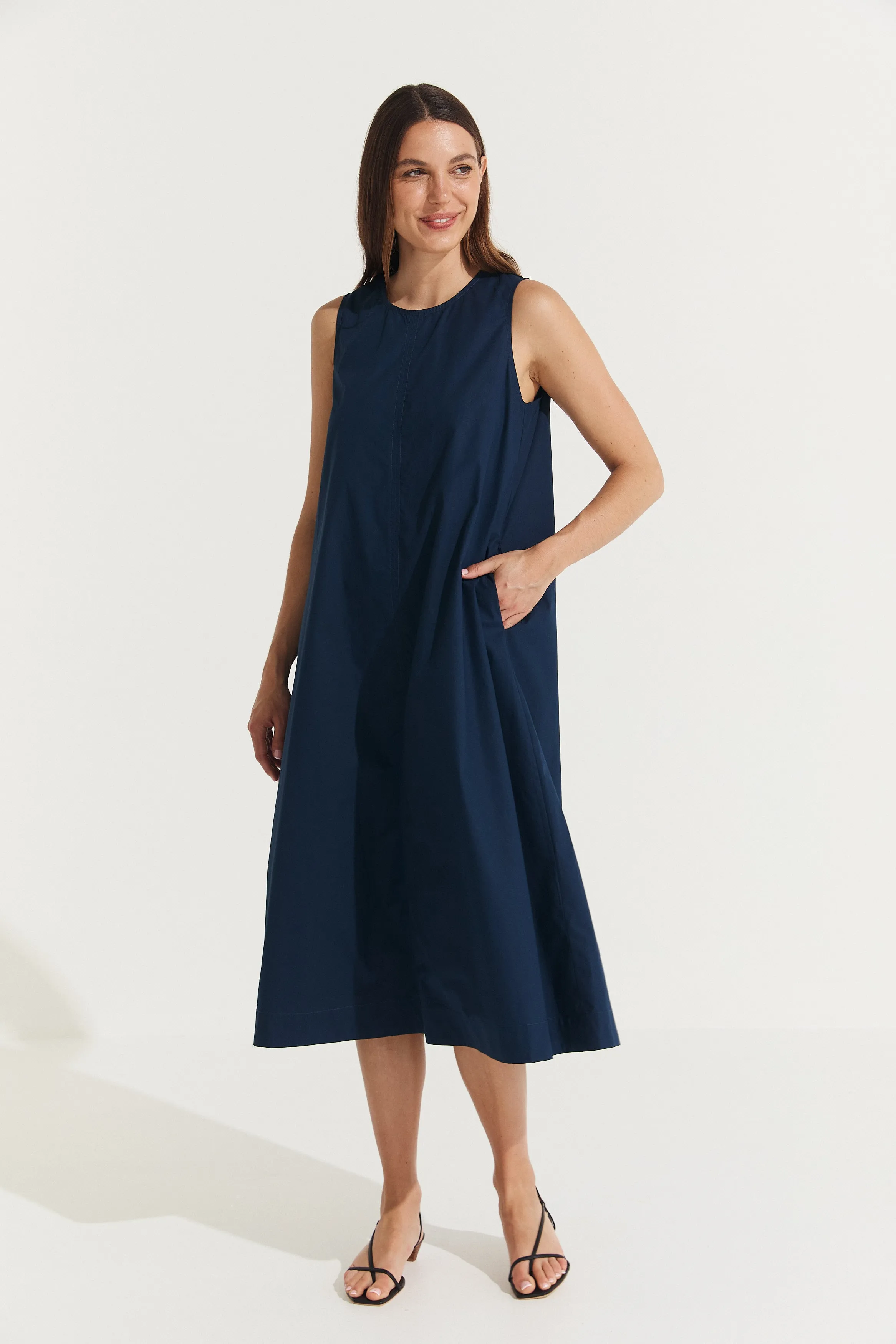 Delphine Cotton Shift Dress