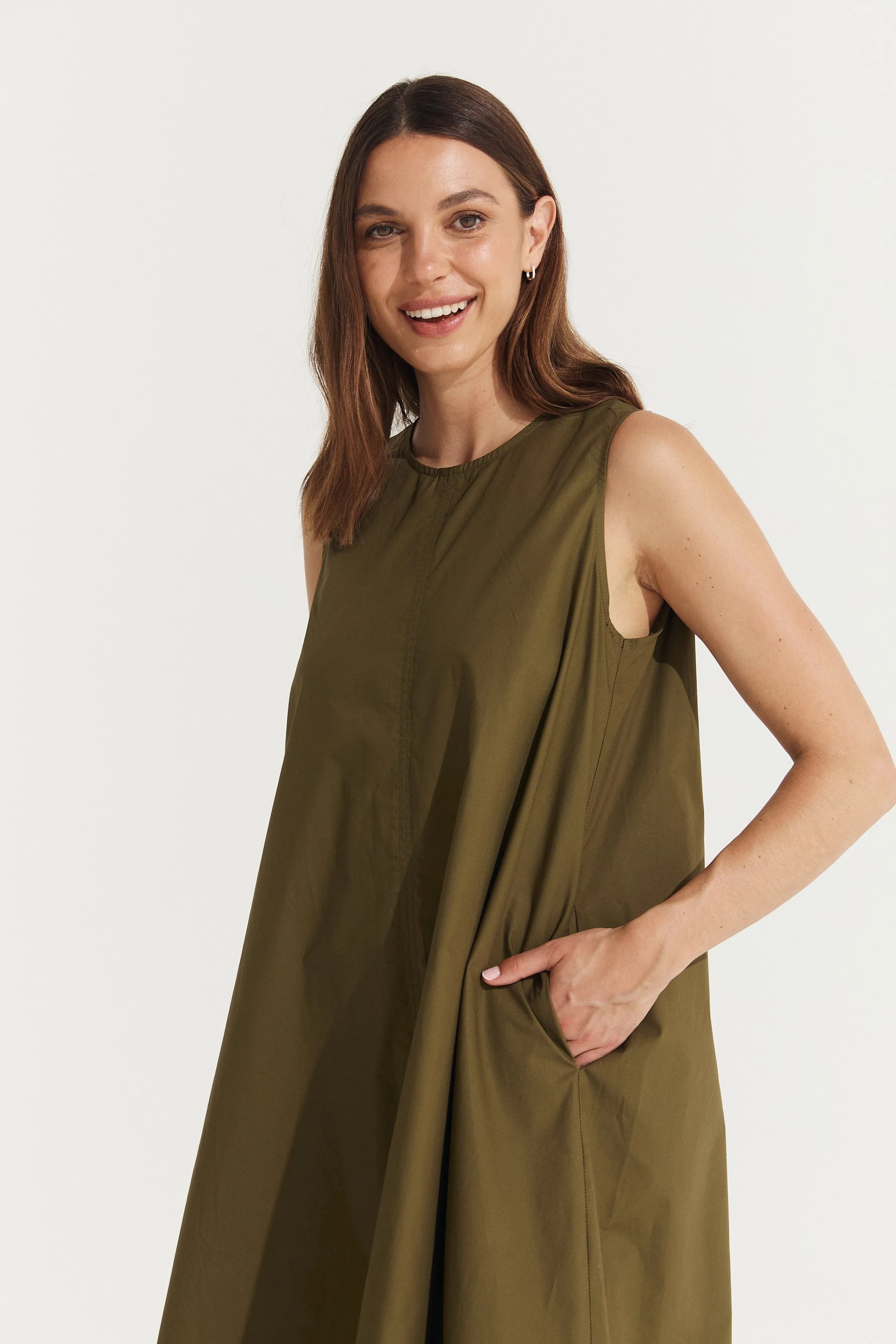 Delphine Cotton Shift Dress