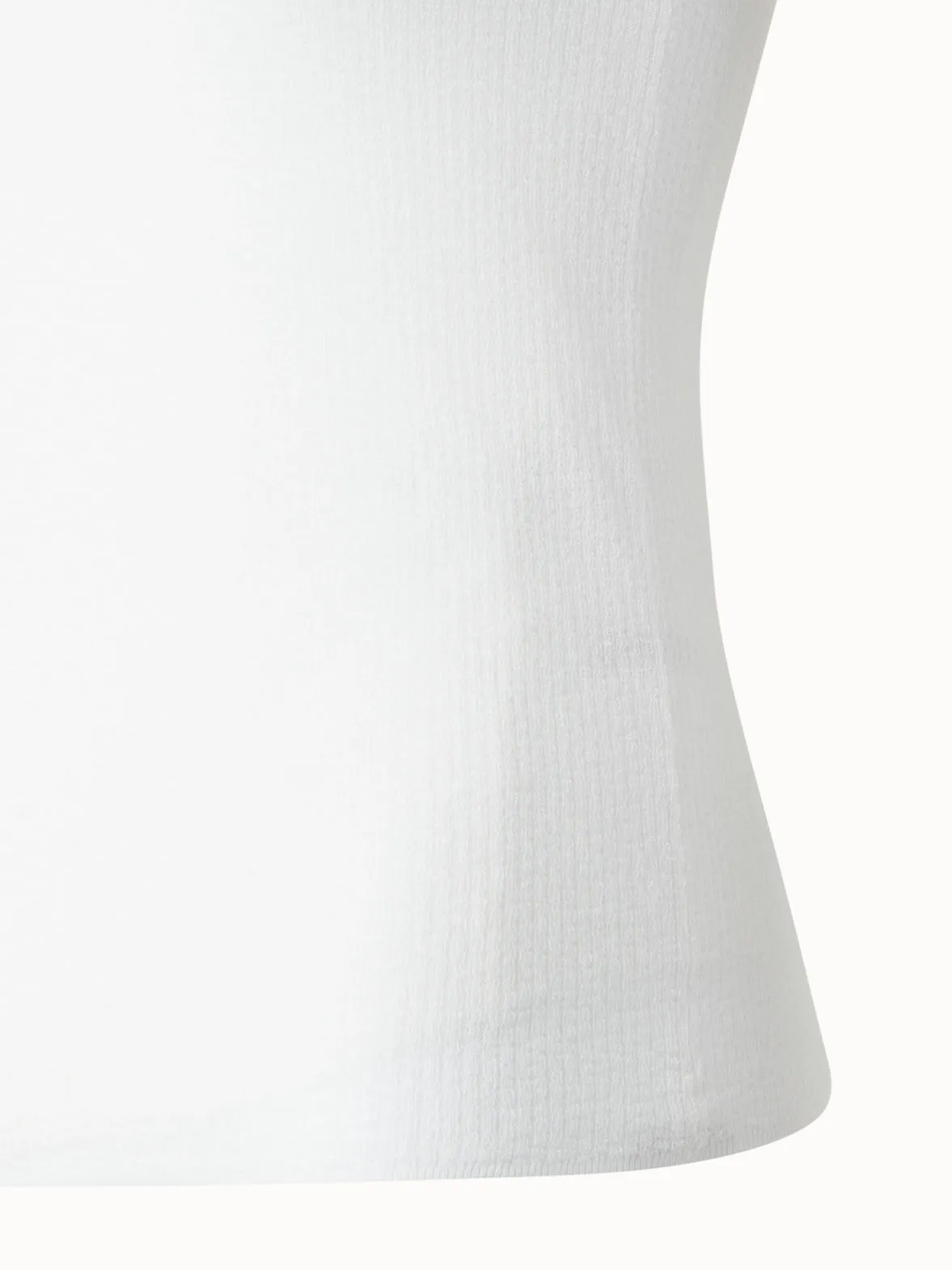 Double Layered Knit Top in Sheer Cotton