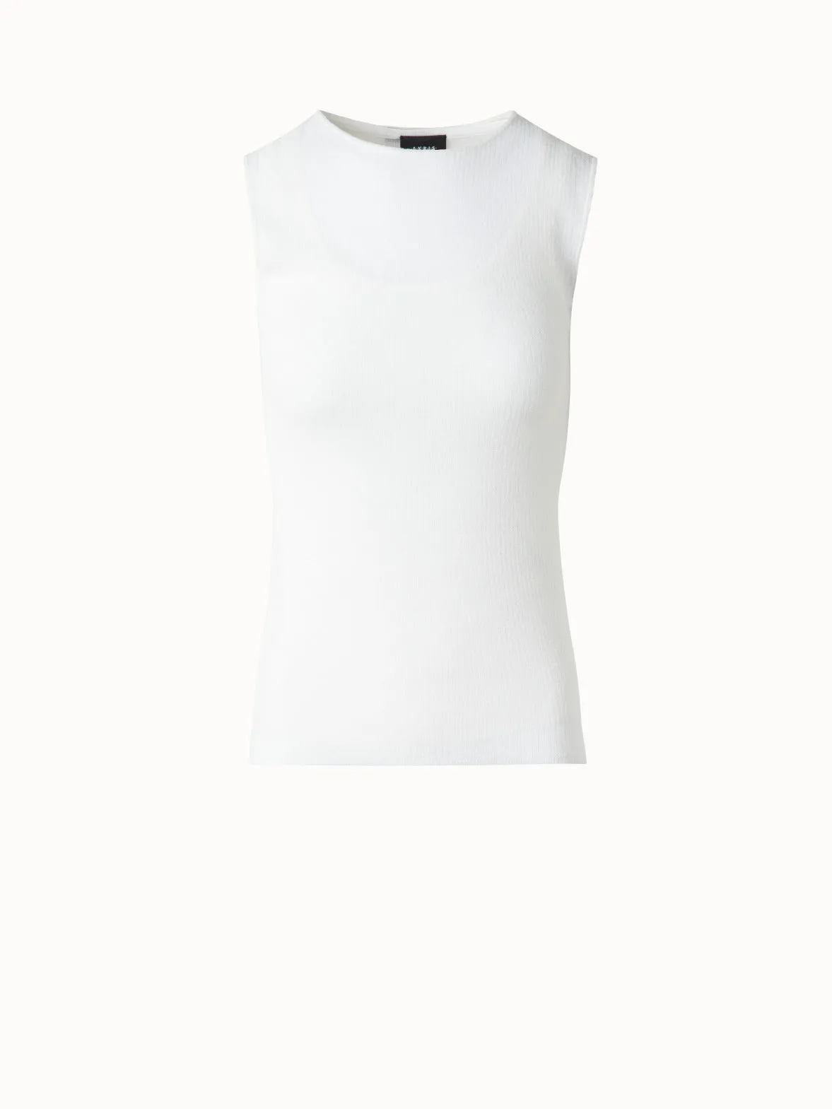 Double Layered Knit Top in Sheer Cotton