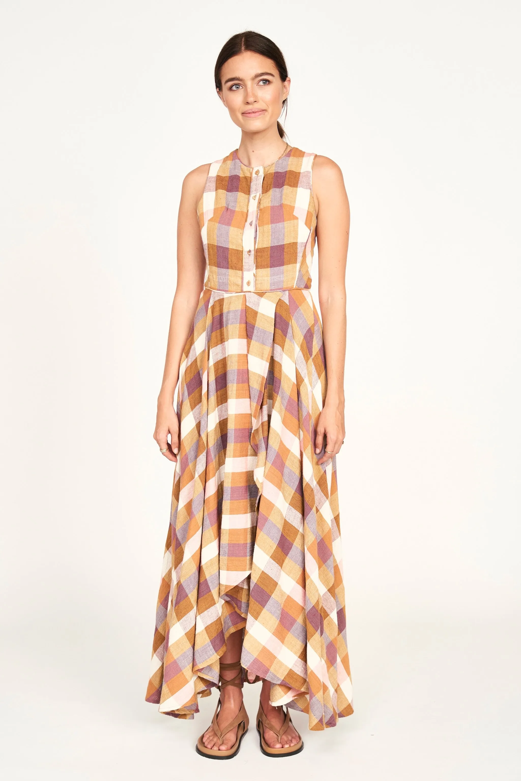 Dublin Dress in Desert Plaid