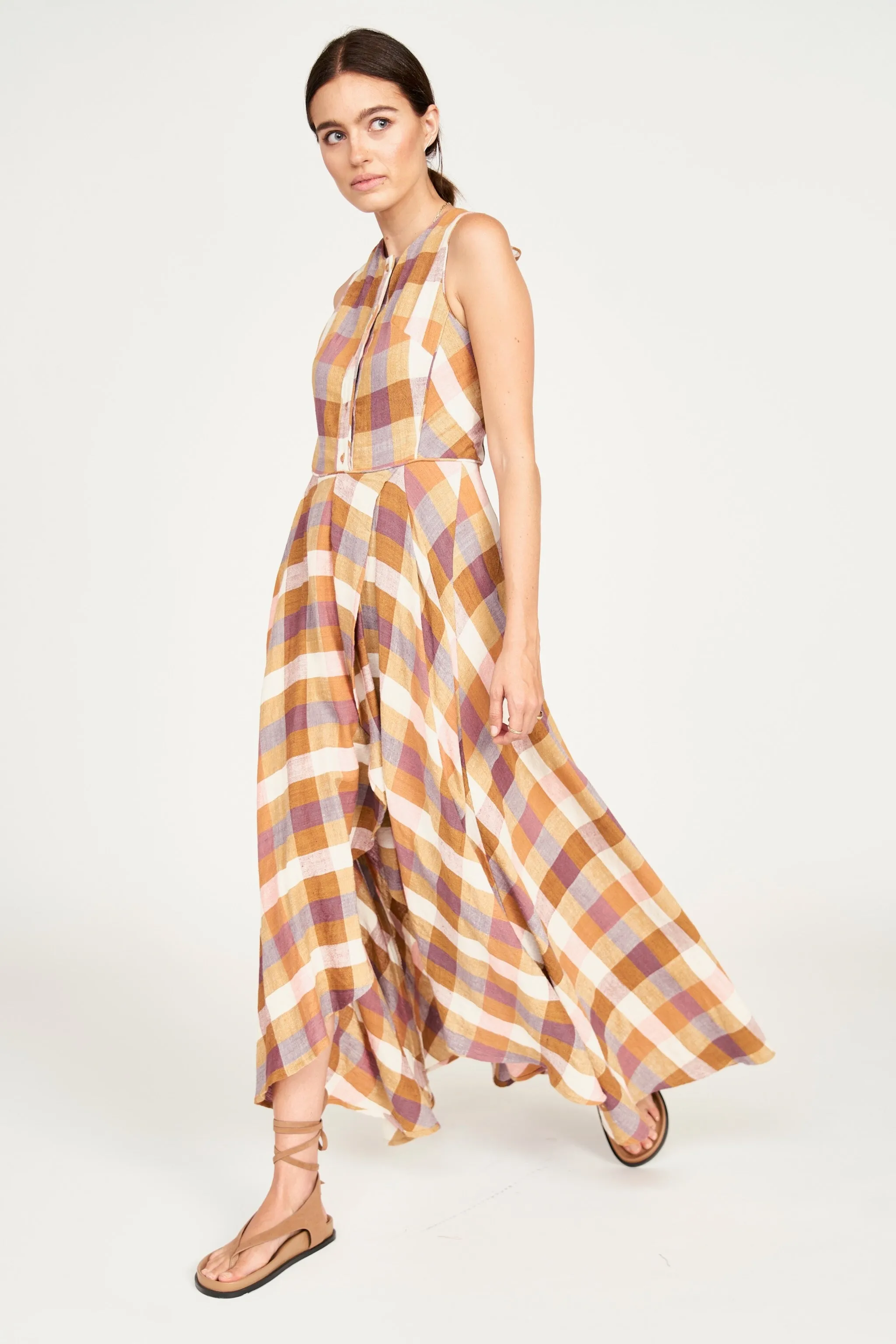 Dublin Dress in Desert Plaid