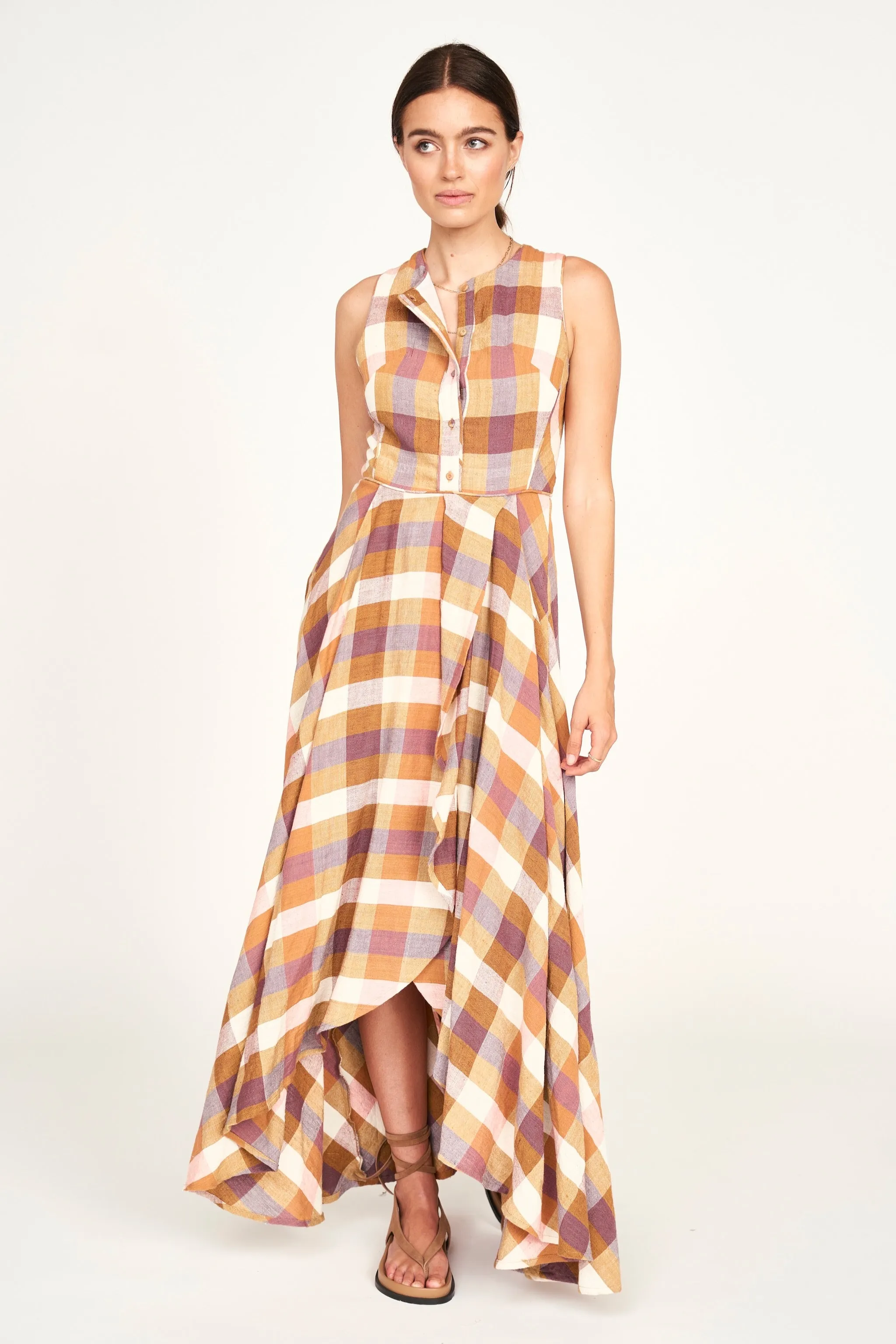 Dublin Dress in Desert Plaid