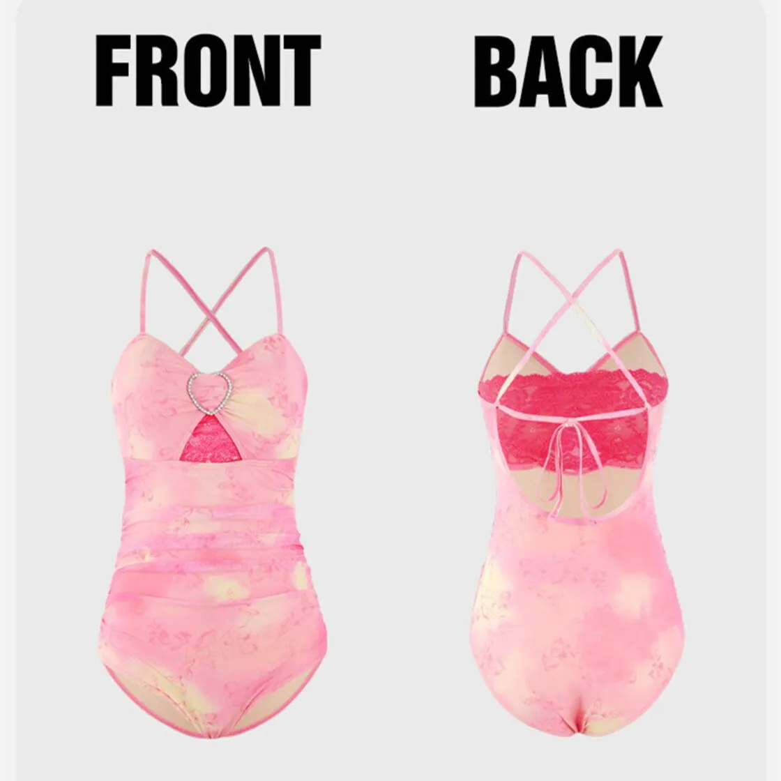 Duy Pink One-Piece Swimsuit