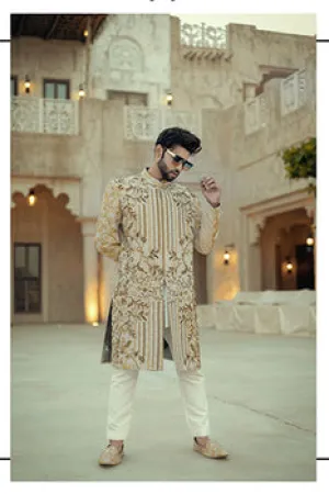 Edge Republic - Saphire Sherwani Embroidered for Men