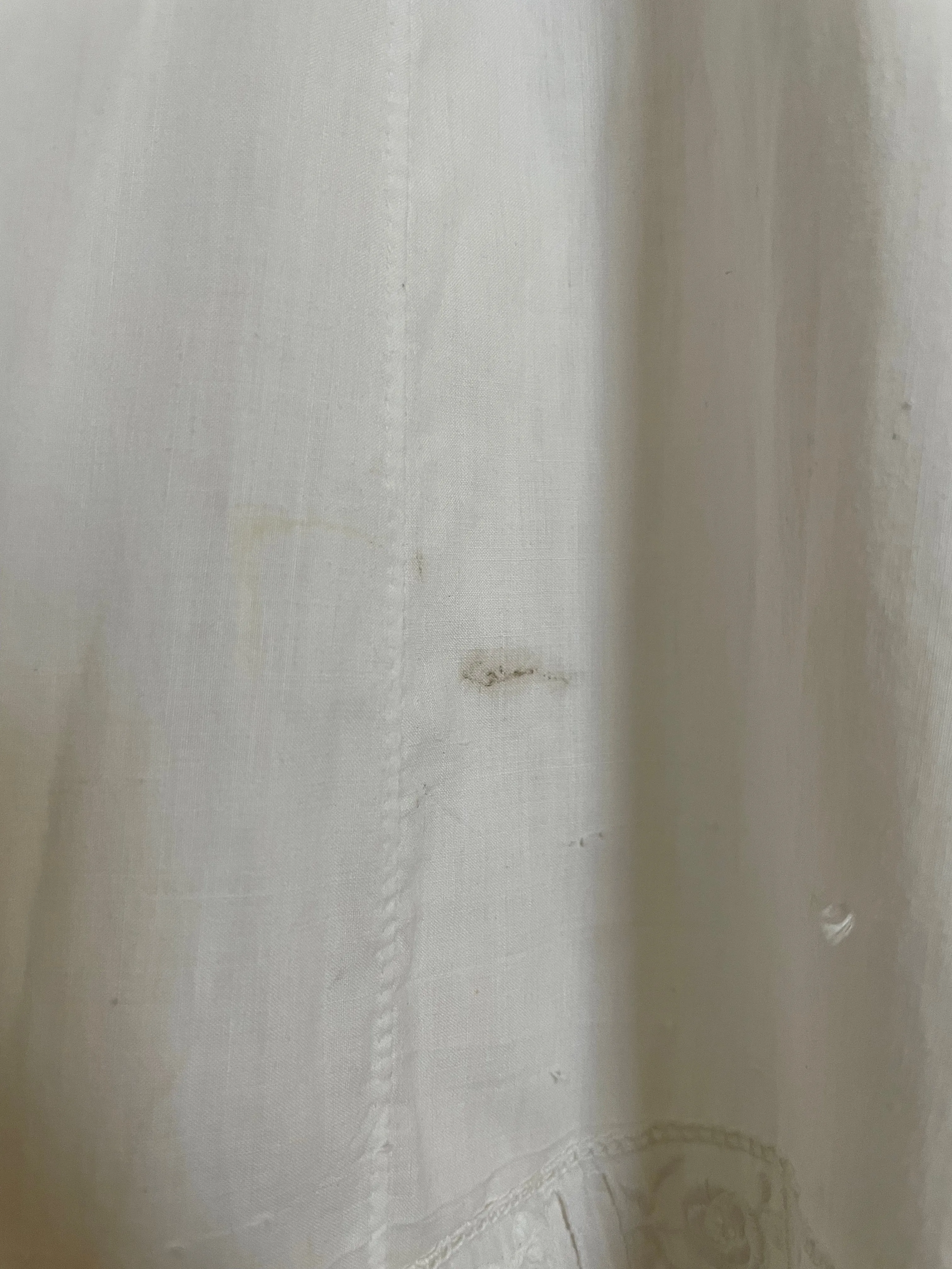 Edwardian Pigeon Breast Eyelet Cotton Slip Dress