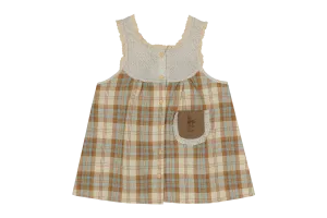 Ellie Sleeveless Dress, Beige