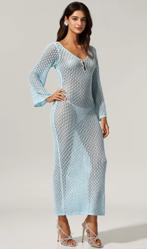 Ellyson Long Sleeves Hollow Out Maxi Dress