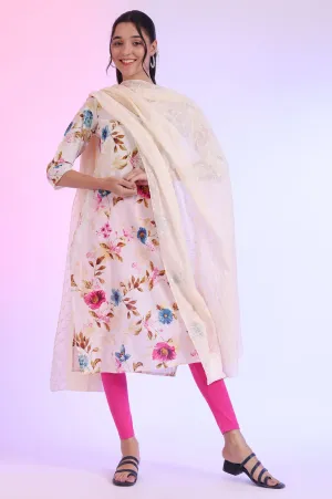 Embroidered Schiffli Kota Dupatta