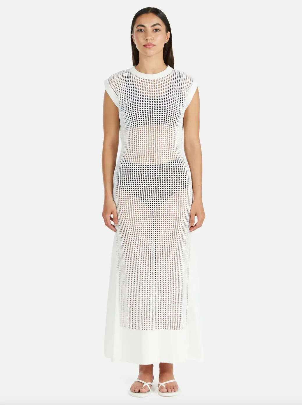 Ena Pelly, Demi Knit Maxi Dress | Bright White
