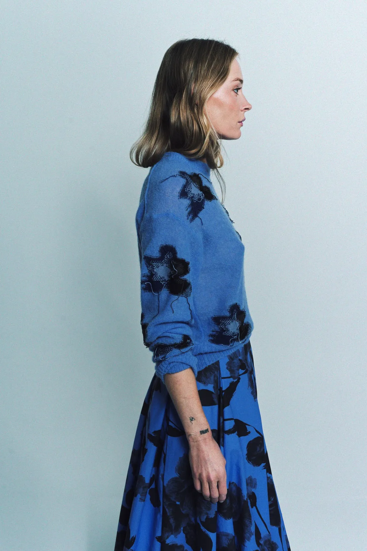 ERDEM | INTARSIA JUMPER