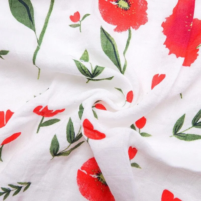 Extra Large Poppy Cotton Muslin